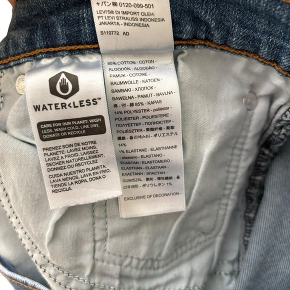 NWT Levi’s Women’s Wedgie Straight Distressed Denim Jeans- Size 32 - Picture 9 of 9